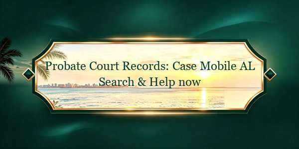 Probate Court Records: Case Mobile AL Search & Help now